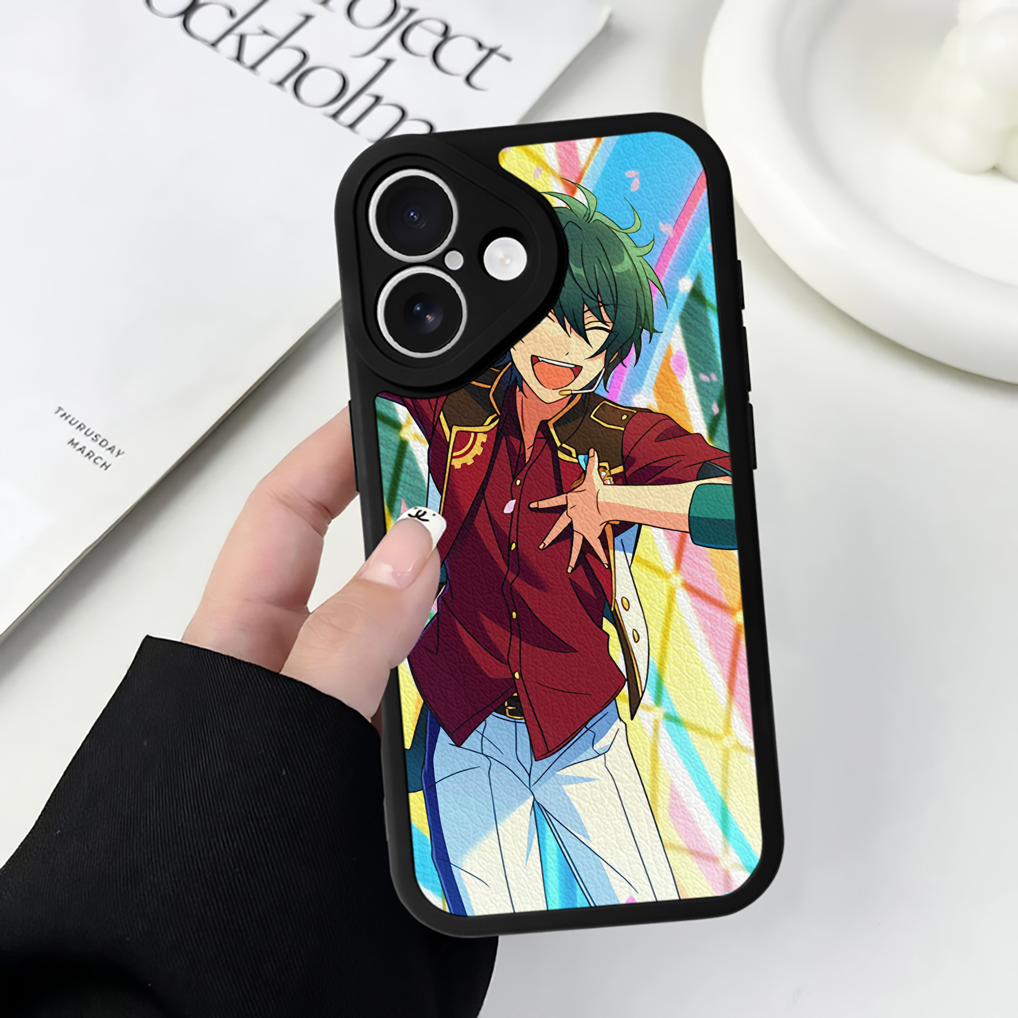 （画像用） あんさんぶるスターズ! Ensemble Stars 【iPhone 16シリーズ対応】シリコンスマホケース（レザー調） 材質：シリコン